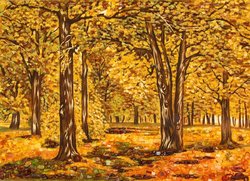 Landscape “In the reserved oak grove of P. the Great” (Ivan Shishkin)